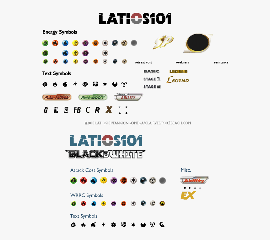 Pokemon Rarity Symbols Chart