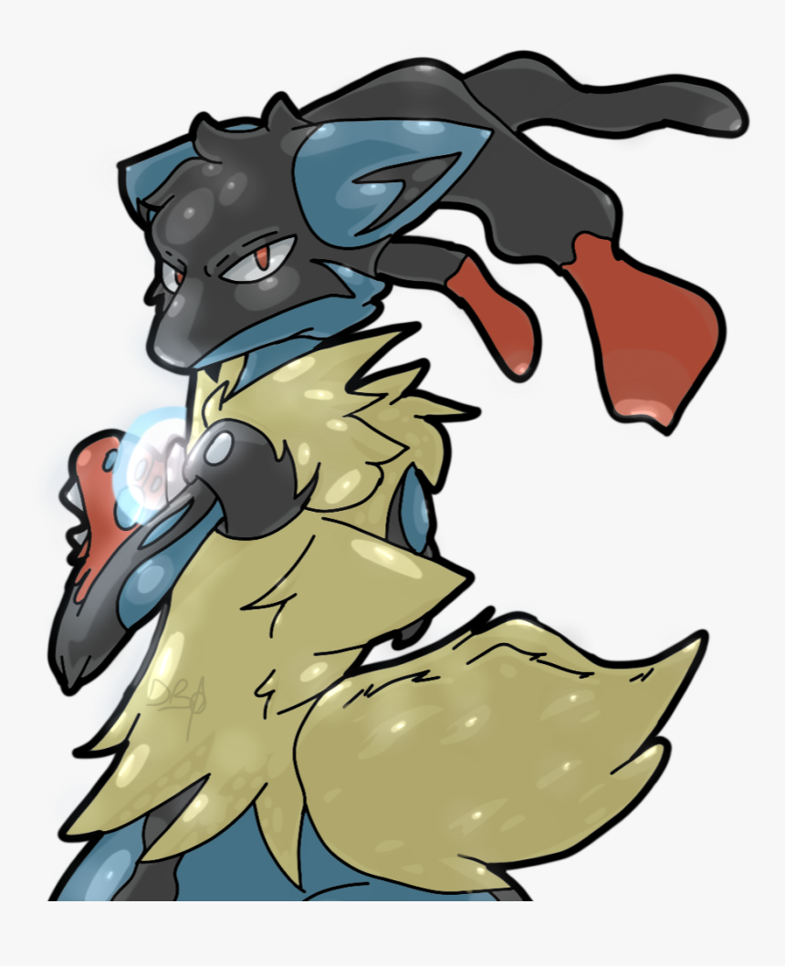 Mega Lucario Made As A Request For Someone, I Went - Cartoon, HD Png Download, Free Download