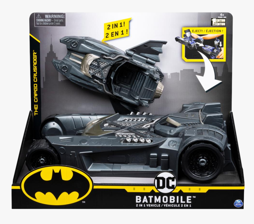 Transforming Batmobile & Batboat 4” Vehicle - Batman Symbol, HD Png Download, Free Download