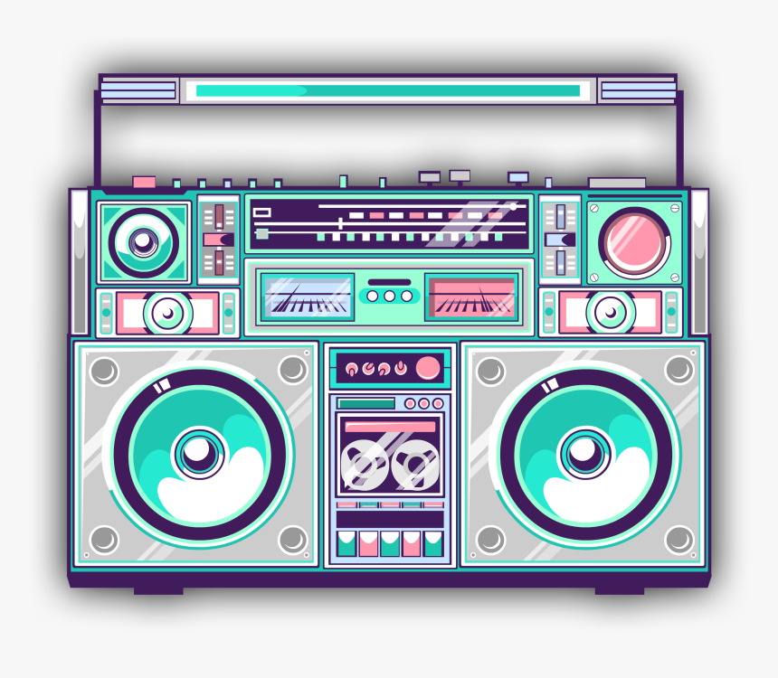 Transparent Home Theater Clipart - Clip Art Boom Box, HD Png Download, Free Download