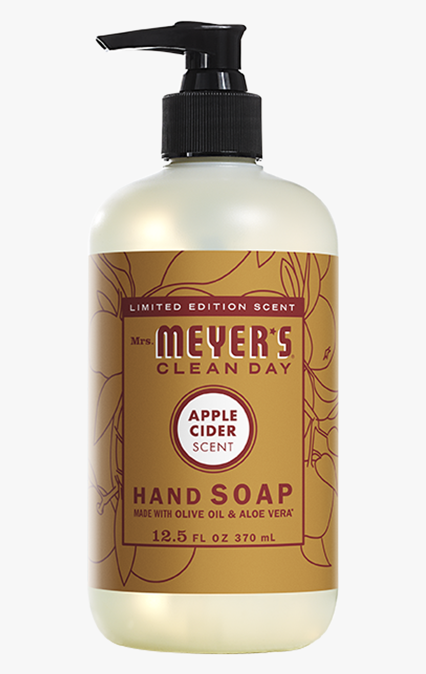 Mrs Meyers Apple Cider Liquid Hand Soap - Plastic Bottle, HD Png Download, Free Download