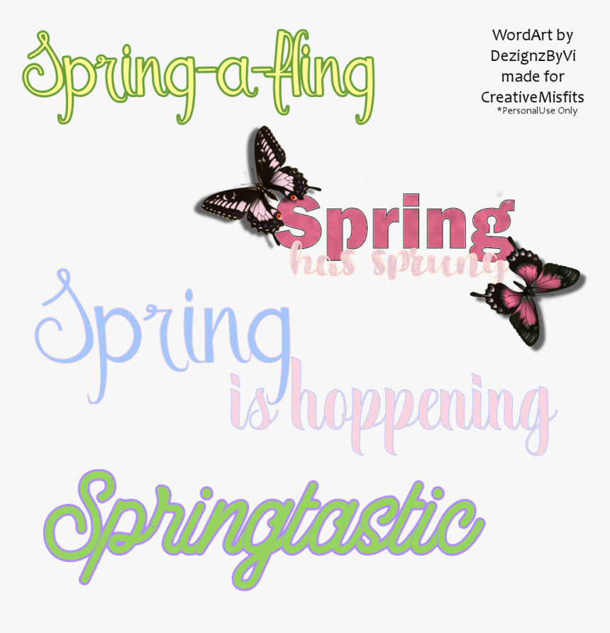 Easter Word Art Png - Swallowtail Butterfly, Transparent Png, Free Download