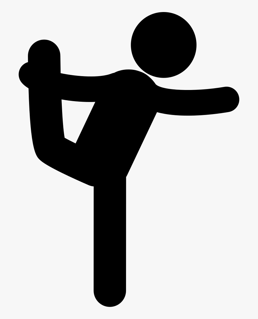 Standing Yoga Posture Of A Man Balancing And Stretching - Flexible Clipart, HD Png Download, Free Download