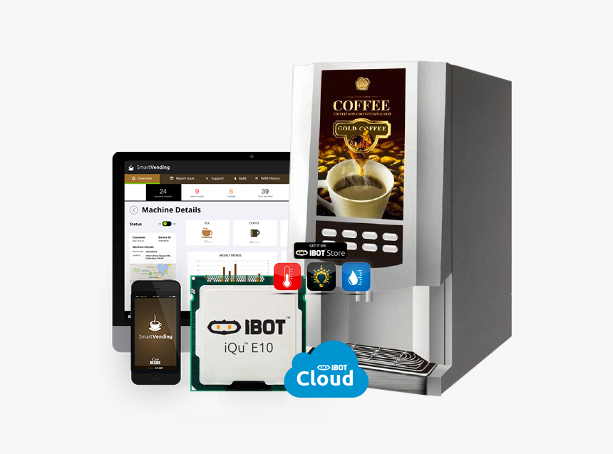 Quarter Machine Png - Smart Coffee Vending Machine, Transparent Png, Free Download