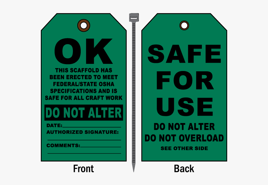 Scaffolding Tags, HD Png Download, Free Download