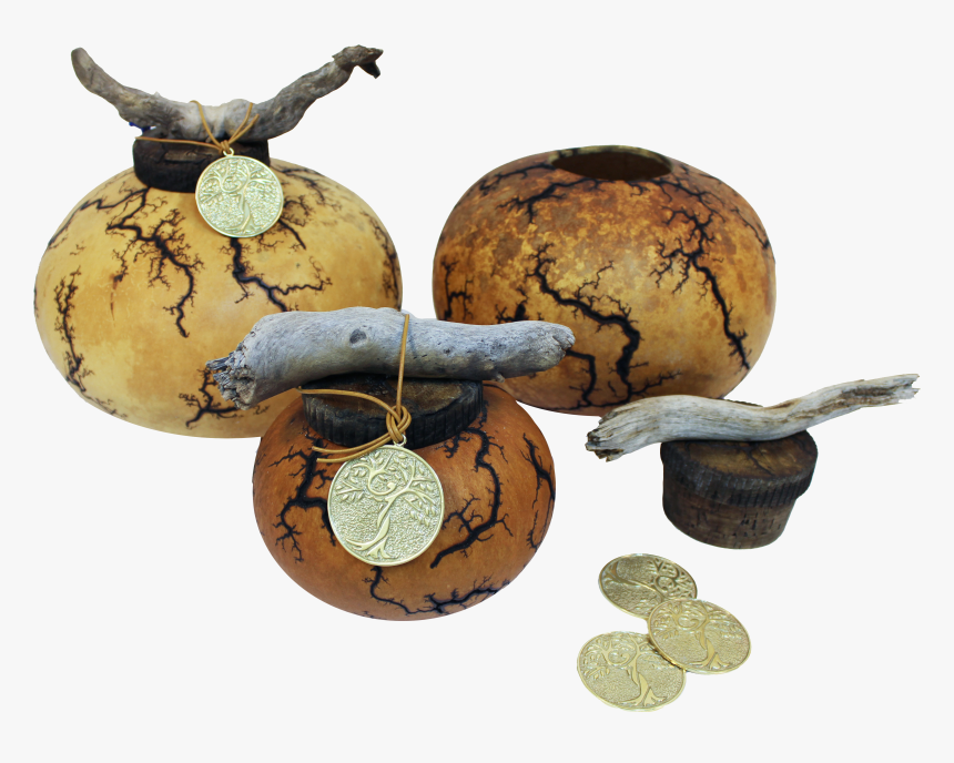 Gourd Urn, Adult And Mini, And Bronze Memorial Medallion - Globe, HD Png Download, Free Download