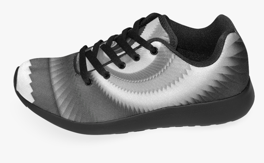 Black And White Dragon Scales Spiral Women’s Running - Running Shoe, HD Png Download, Free Download