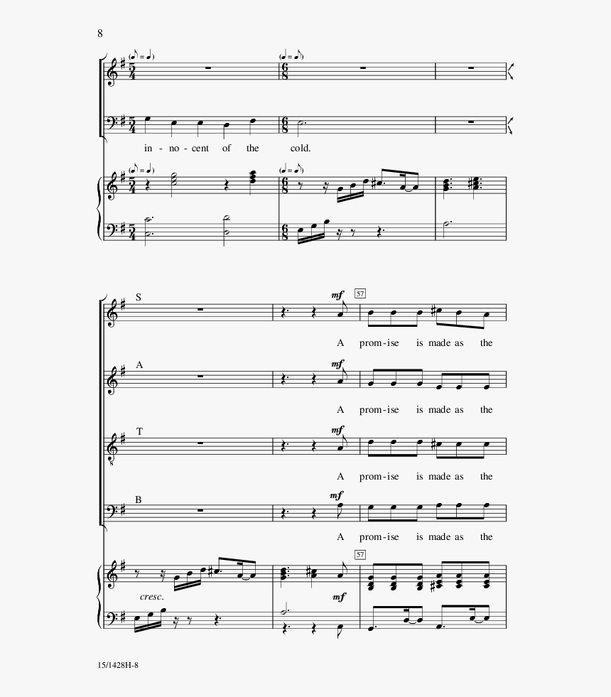 The First Breath Of Winter Thumbnail - Sheet Music, HD Png Download, Free Download
