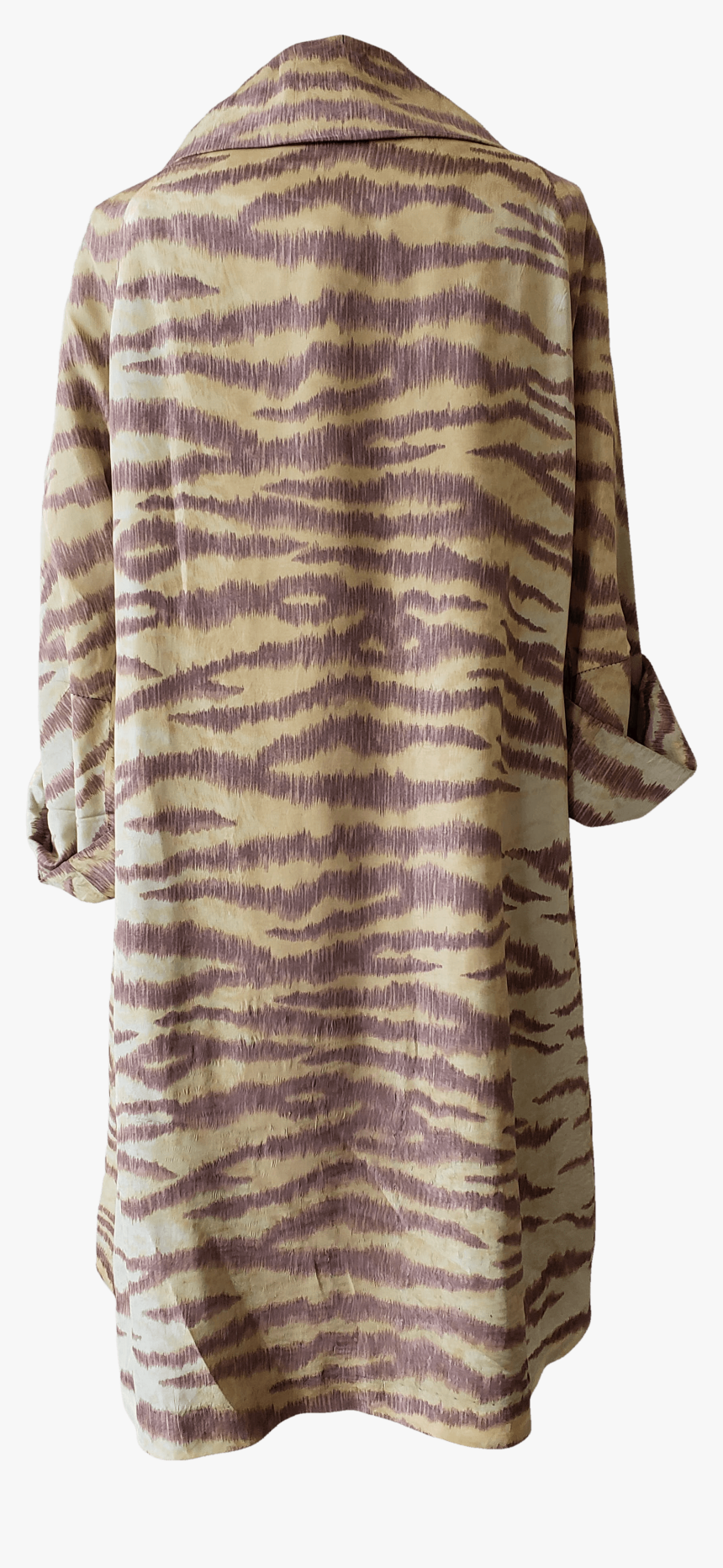 50"s Brown Tiger Stripe Coat By Travel Coats - Sweater, HD Png Download, Free Download