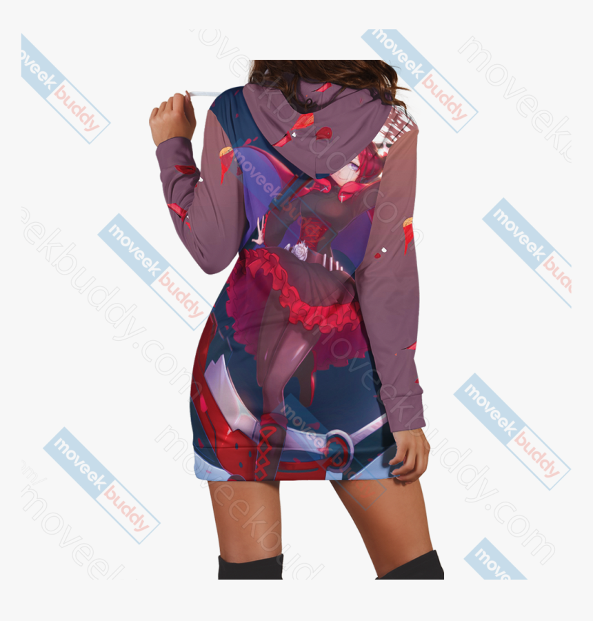 Rwby Ruby Rose 3d Hoodie Dress - Cosplay, HD Png Download, Free Download