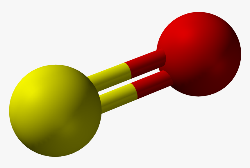 Ball And Stick Model Of Sulfur Monoxide - Baby Toys, HD Png Download, Free Download