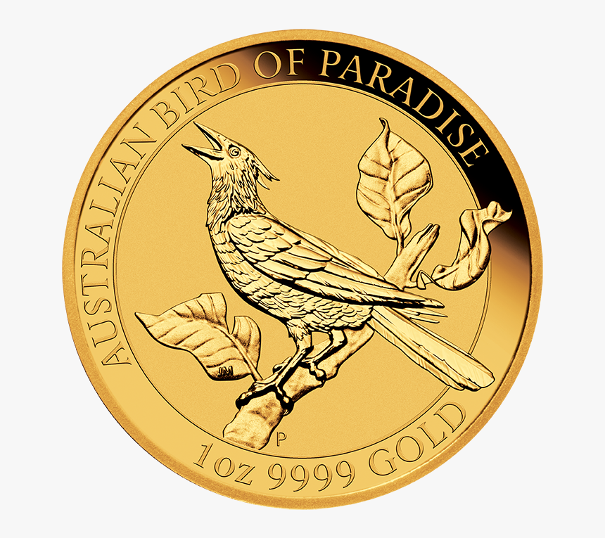 Birds Of Paradise Manucodia Riflebird 1oz Gold Coin - Australian Bird Of Paradise 1 Oz 2018, HD Png Download, Free Download