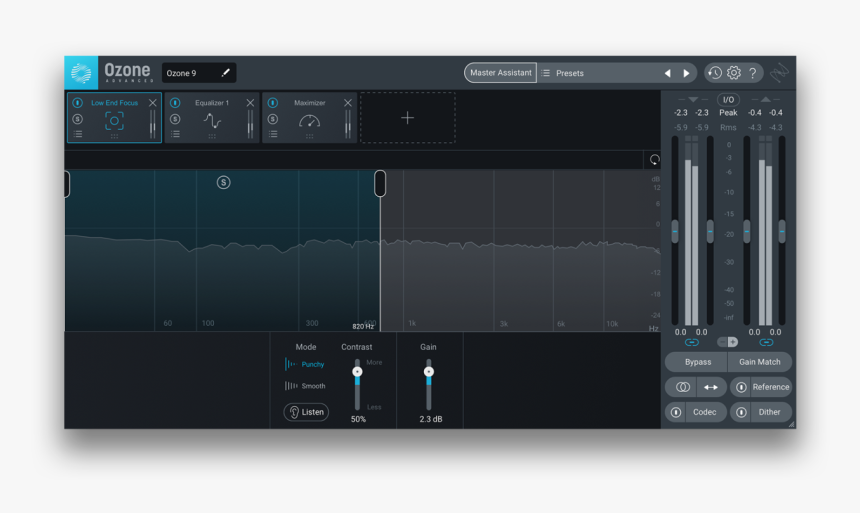 Tonal Balance 2. IZOTOPE Ozone 9. Tone Balance Control 2. Ozone Balance Control.