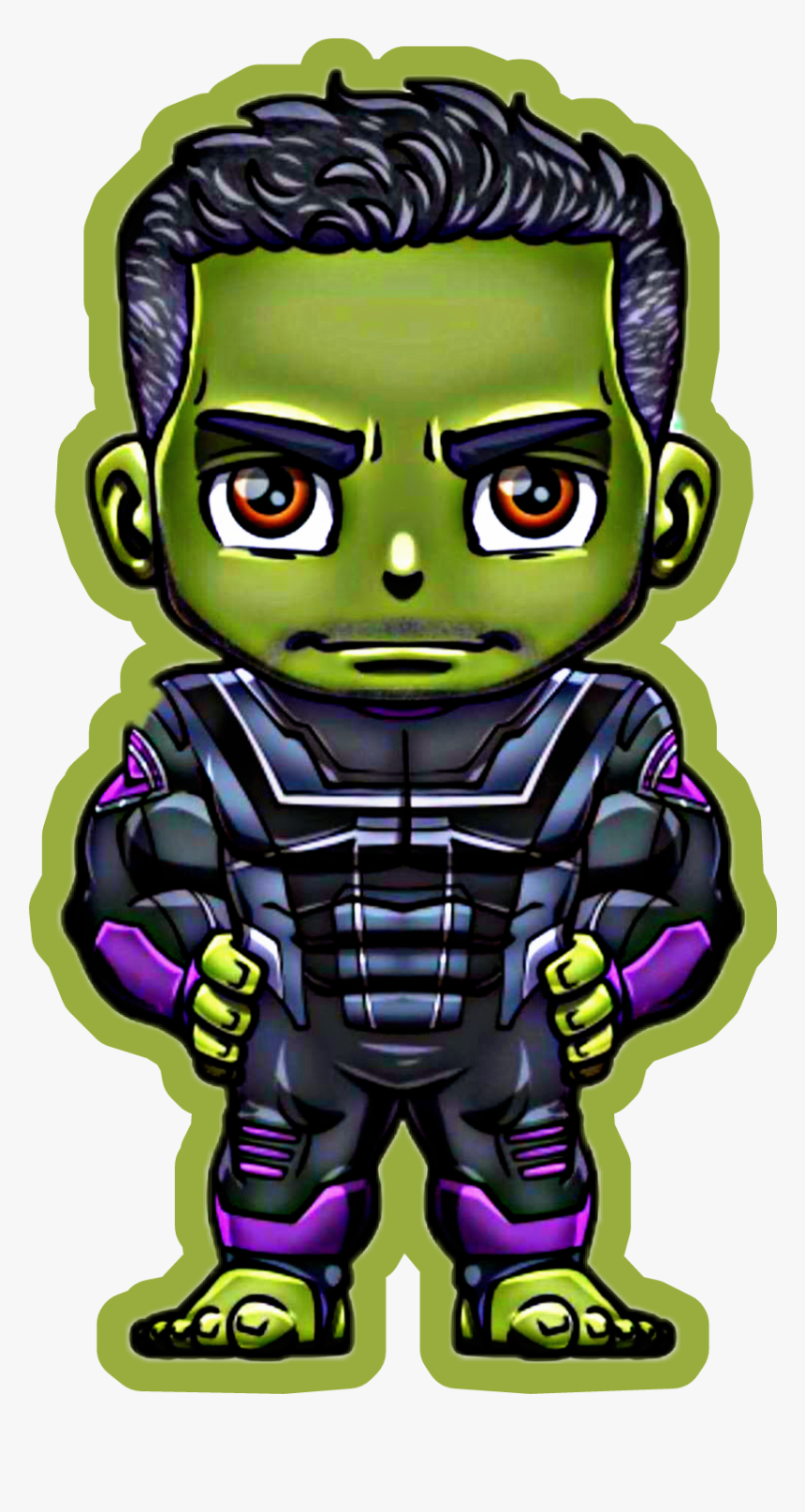 Hulk / Bruce Sticker Fan Art By Lordmesa-art - เดอะ ฮั ค ภาพ วาด, HD Png Download, Free Download