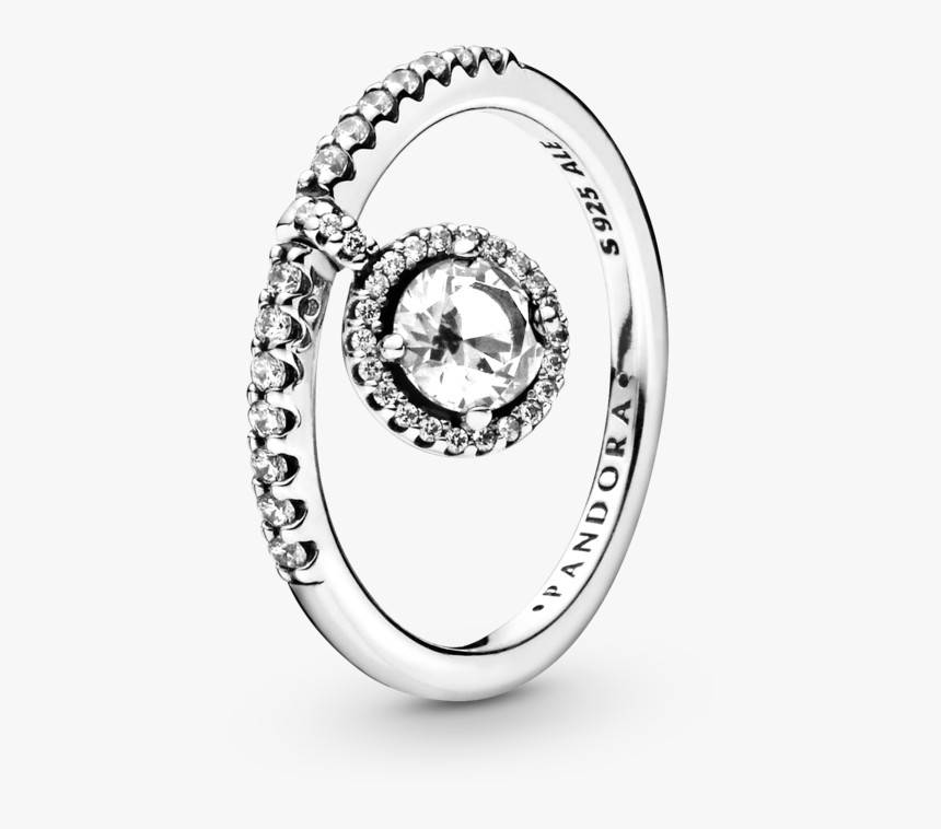 Pandora Dangling Round Sparkle Ring, HD Png Download, Free Download