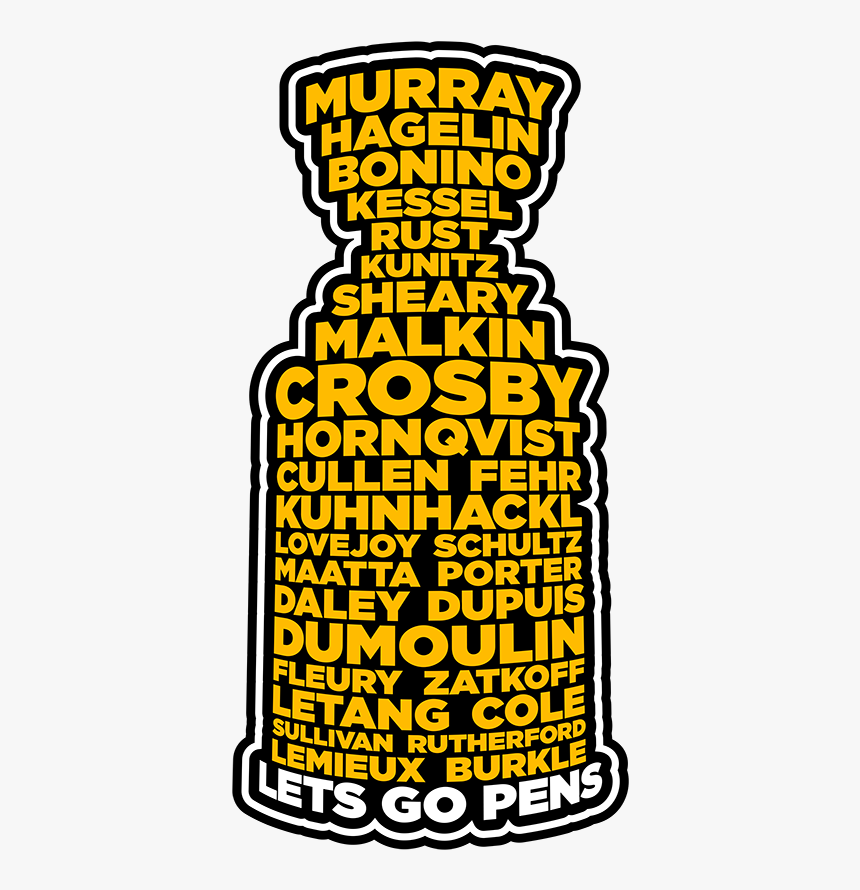 Lets Go Pens Cup Sticker, HD Png Download, Free Download