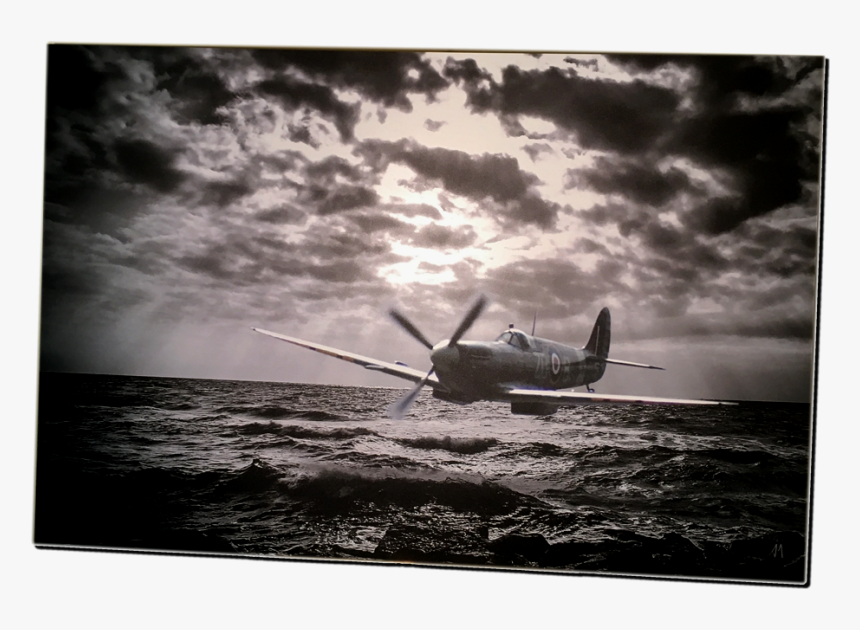 Digital Art Spitfire Under The Radar Aluminium Print - Am No Longer A Slave To Fear I Am A Ch, HD Png Download, Free Download