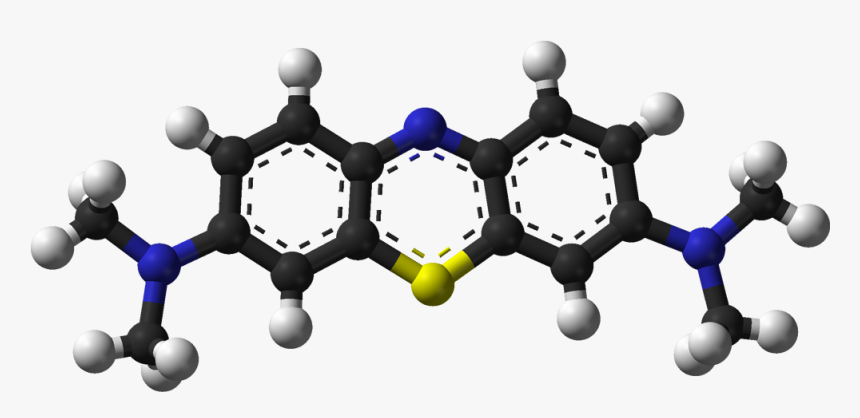 Methylene Blue Ox 3d Balls - Methylene Blue 3d Structure, HD Png Download, Free Download