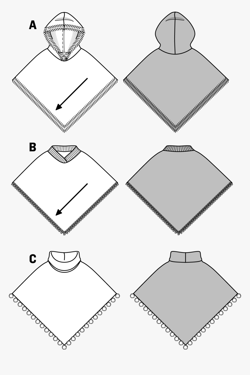 Burda Children S Prevnext - Schnittmuster Poncho Mit Kapuze Kostenlos, HD Png Download, Free Download