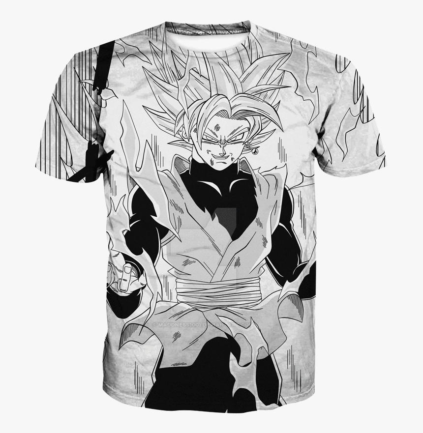 Super Saiyan Rose Goku T-shirt - Goku Black Sipping Tea, HD Png Download, Free Download