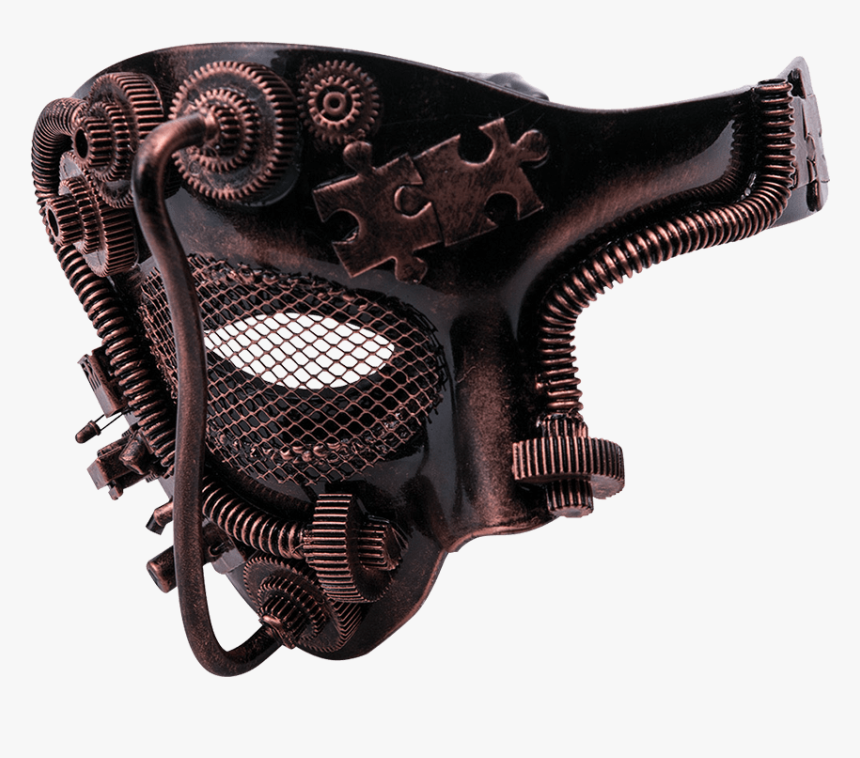 Bronze Steampunk One Eye Mask - Steampunk Eye Mask, HD Png Download, Free Download