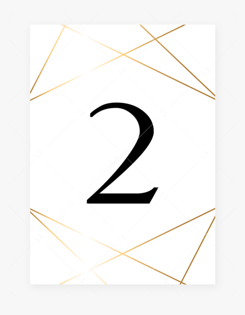 Gold Table Numbers Template Download By Littlesizzle"
 - Calligraphy, HD Png Download, Free Download