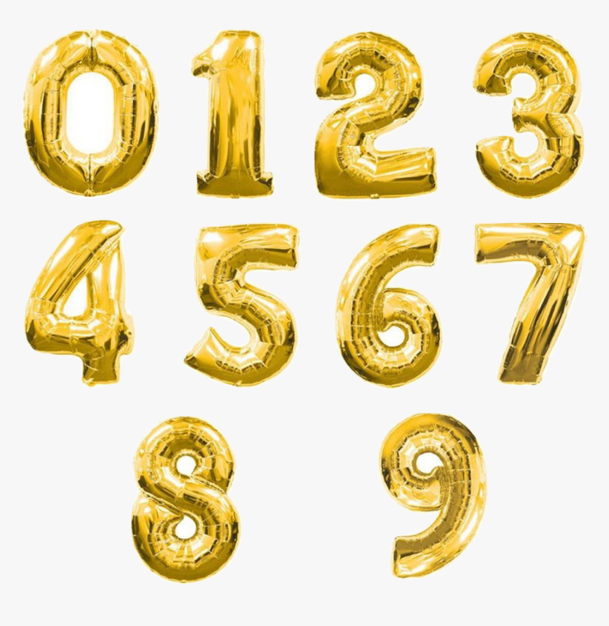 Foil Balloon Numbers 0, HD Png Download, Free Download