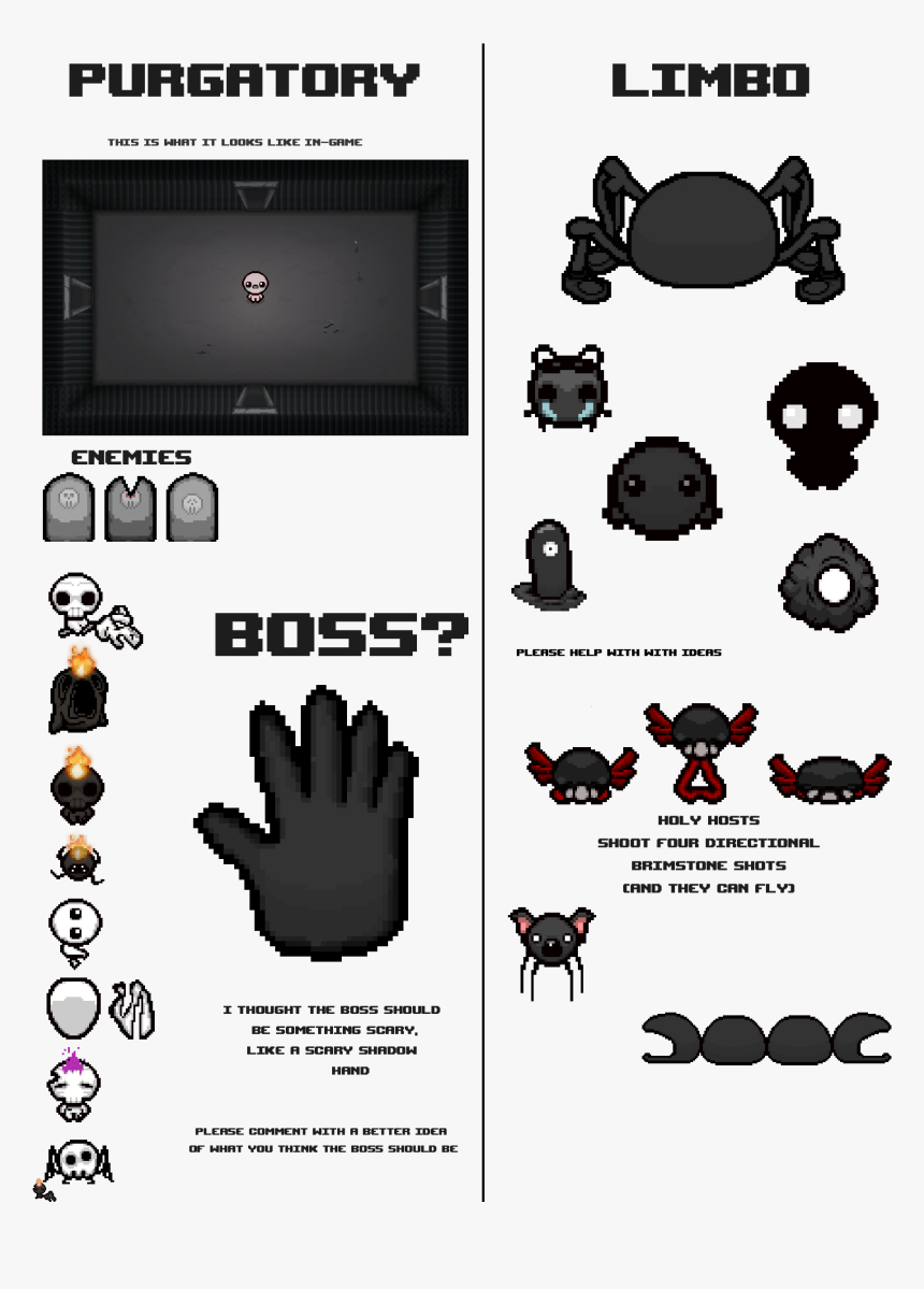 Binding Of Isaac Png , Png Download - Binding Of Isaac Enemy Ideas, Transparent Png, Free Download