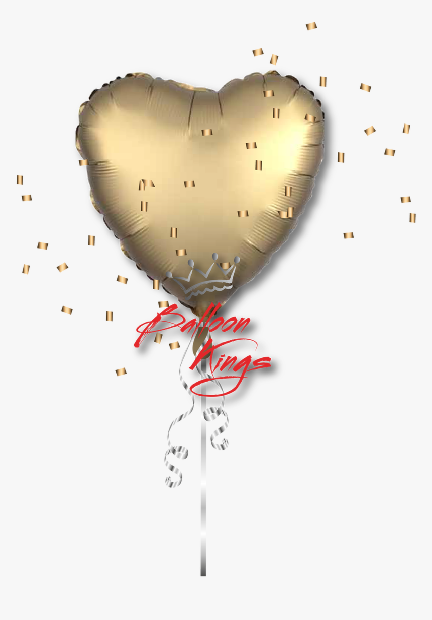 Satin Luxe Golden Sateen Heart - Heart, HD Png Download, Free Download