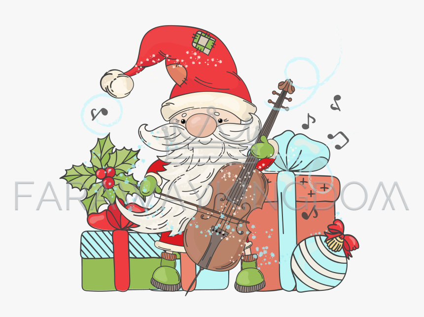 Merry Christmas With Cello, HD Png Download, Free Download