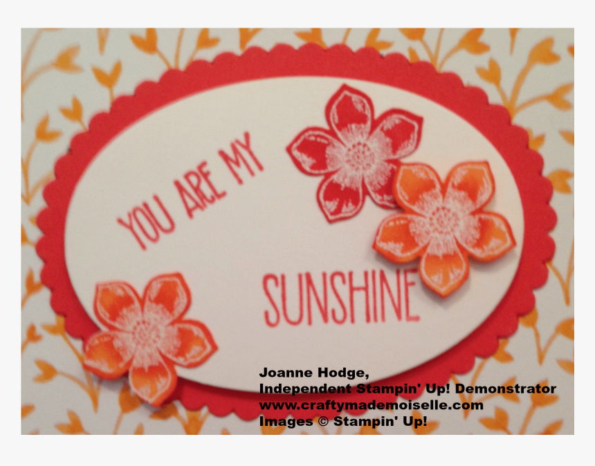 Su Scrapbook Page You Are My Sunshine Title Closeup - Floral Design, HD Png Download, Free Download