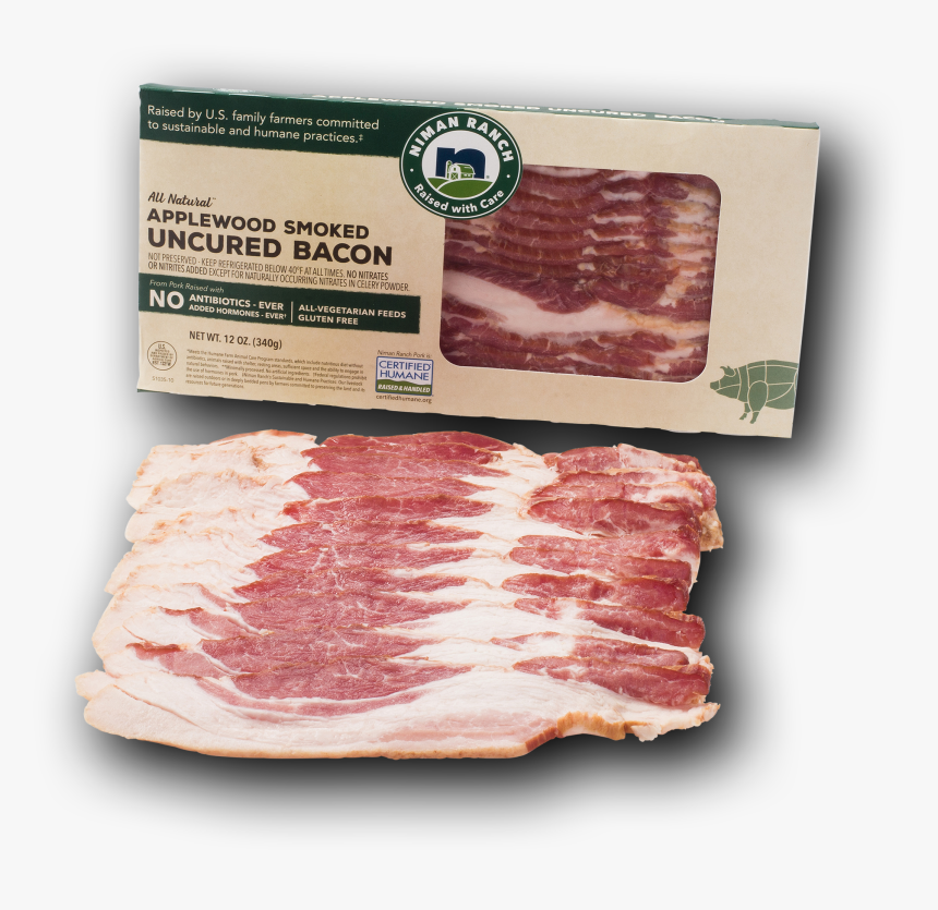 Niman Ranch Applewood Smoked Uncured Bacon Image Number - Samgyeopsal, HD Png Download, Free Download