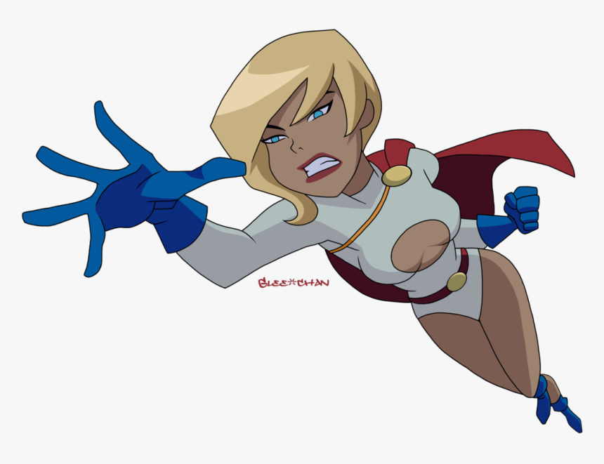 Supergirl Clipart Power Girl - Justice League Unlimited Powergirl, HD Png Download, Free Download