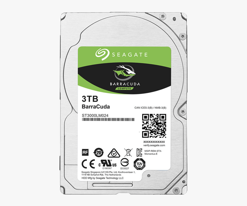 3tb Barracuda St3000lm024, 5400 Rpm, Sata 6gb/s, 128mb - Seagate Barracuda 4tb 2.5, HD Png Download, Free Download