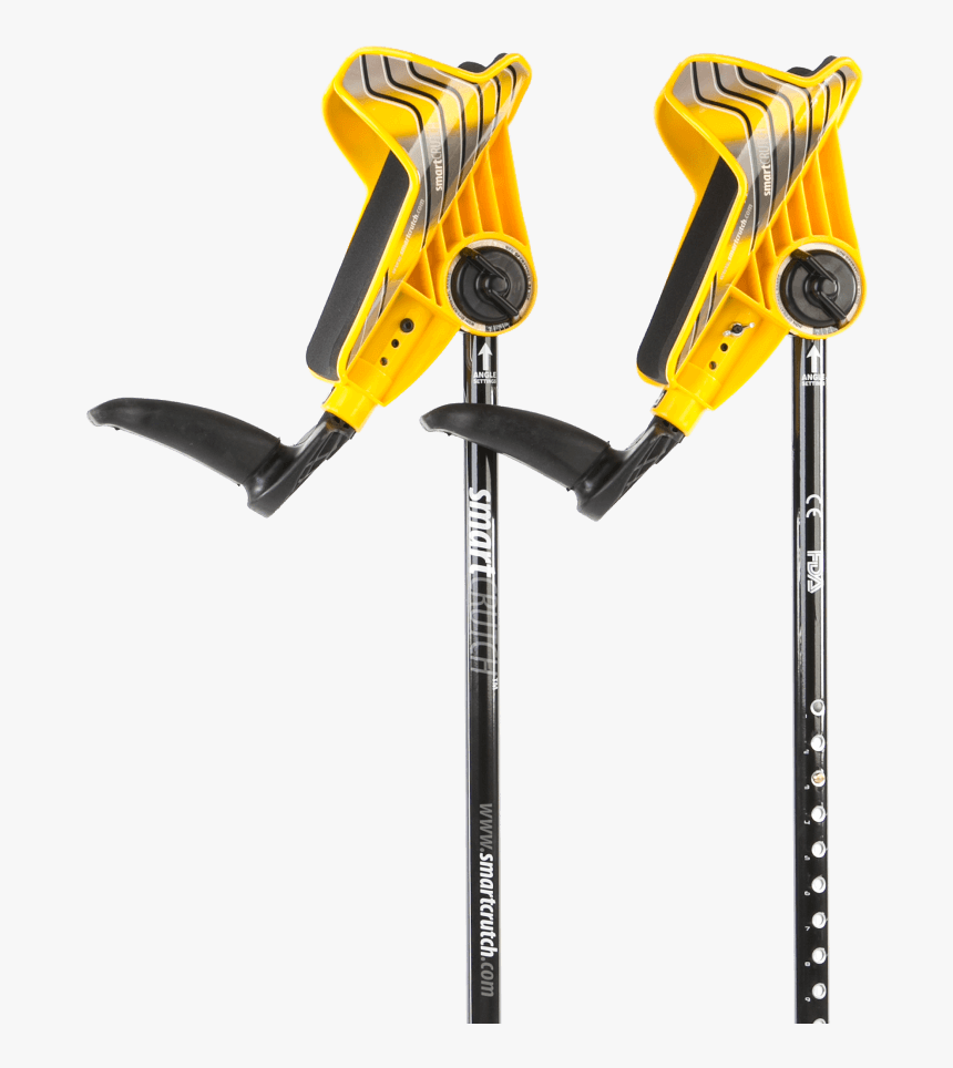 Yellow Crutches From Smartcrutch - Trekking Pole, HD Png Download, Free Download