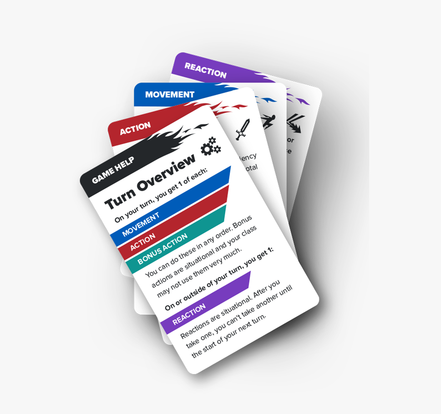 Product - Dnd Action Cards 5ed, HD Png Download, Free Download