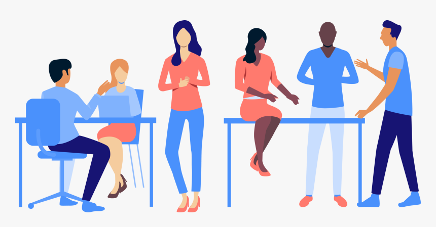 A Group Of People Discussing Diversity And Inclusion - Illustration, HD Png Download, Free Download