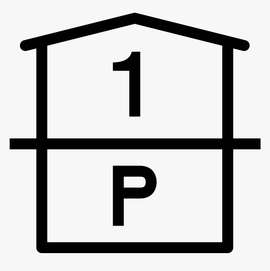 Parking And 1st Floor Icon, HD Png Download, Free Download