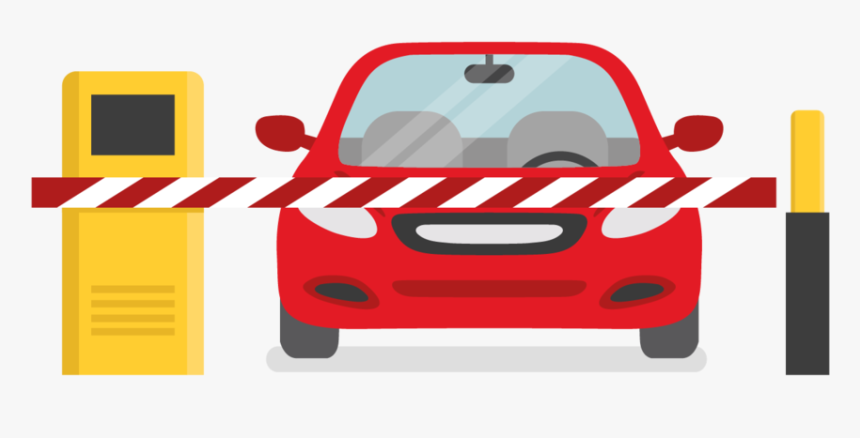 Parking Icon-01 - Barrera Parking Con Coche Dibujo, HD Png Download, Free Download