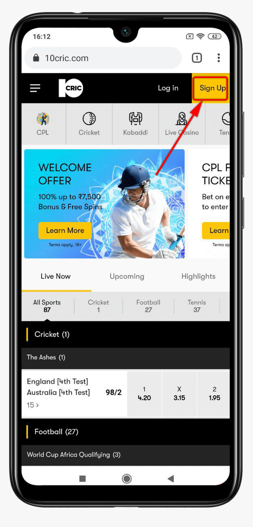 10cric Live Betting Mobile, HD Png Download, Free Download