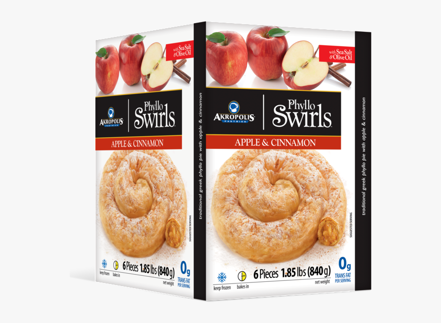 Akropolis Apple Swirls, 6 X 5 Oz 840g - Spanakopita Market Basket, HD Png Download, Free Download