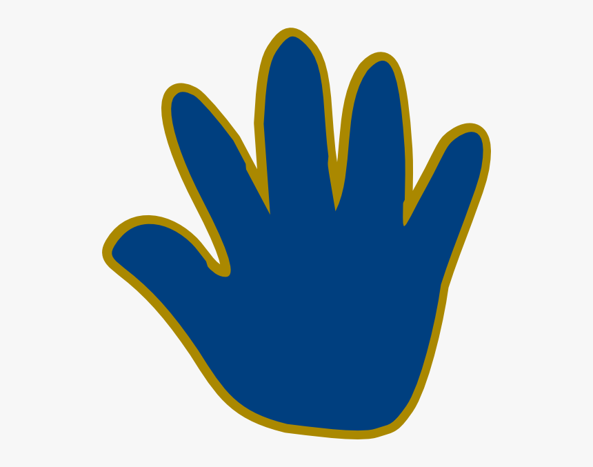 Blue Hand High Five Clipart - Child Clip Art Hands, HD Png Download, Free Download