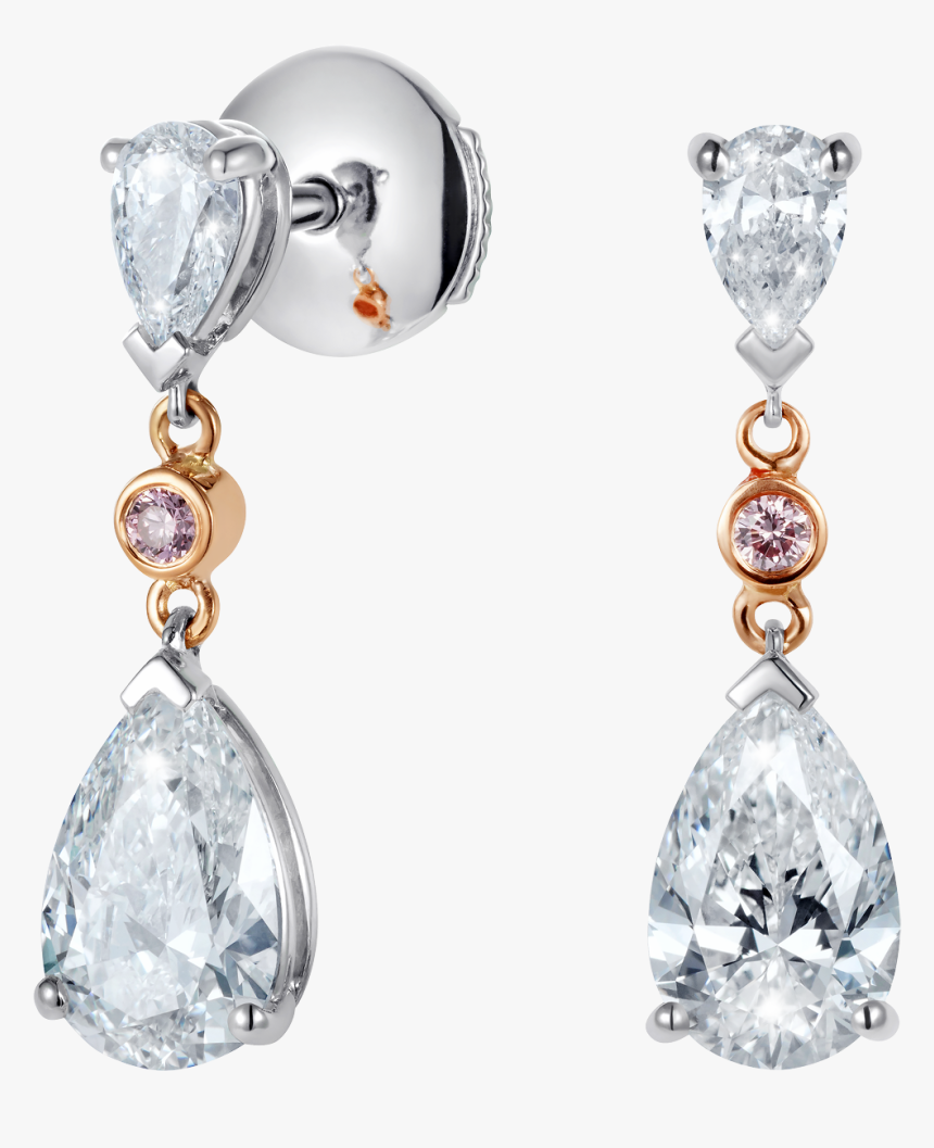 Grafton Diamond And Pink Diamond Earrings - Earrings, HD Png Download, Free Download