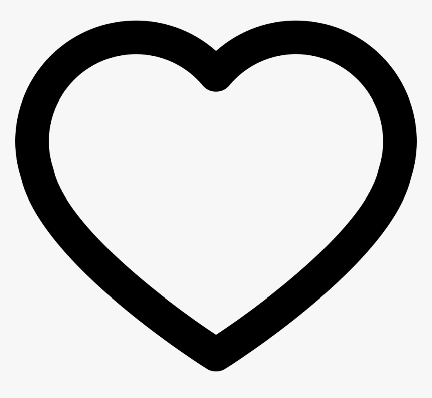 Heart Outline - Heart Line Icon Png, Transparent Png, Free Download