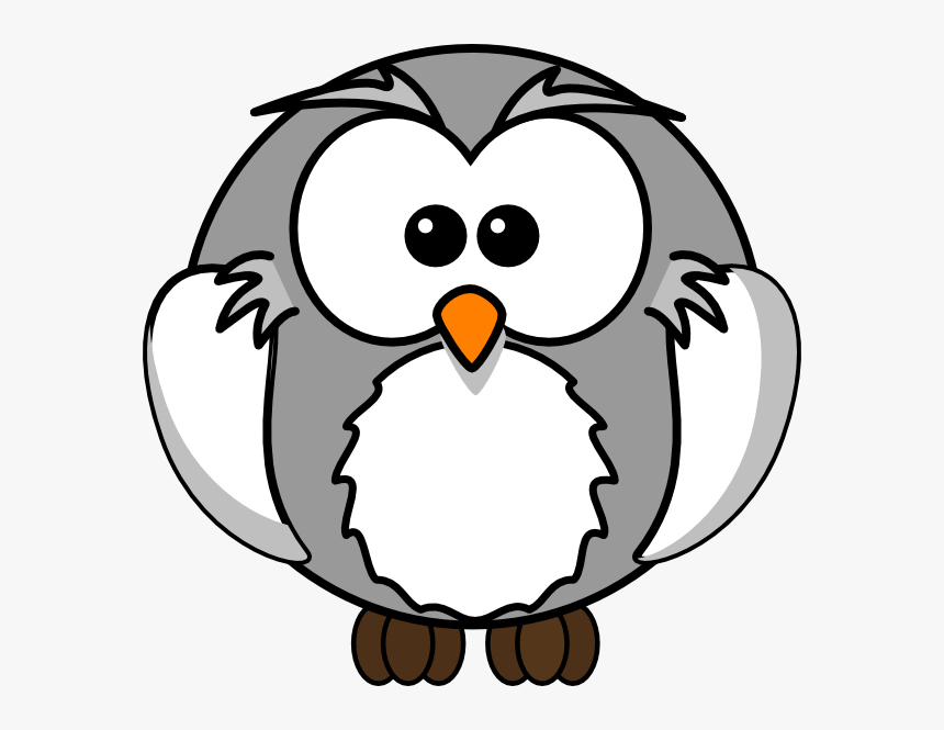 Gray Owl Svg Clip Arts - Transparent Background Snowy Owl Clipart, HD Png Download, Free Download