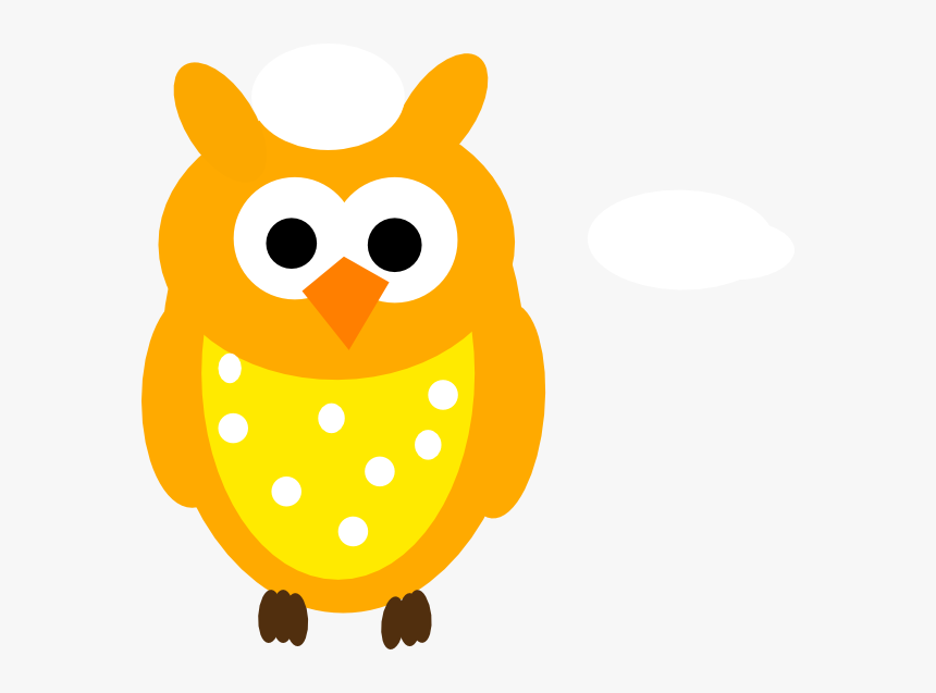 Owl Clipart Orange, HD Png Download, Free Download