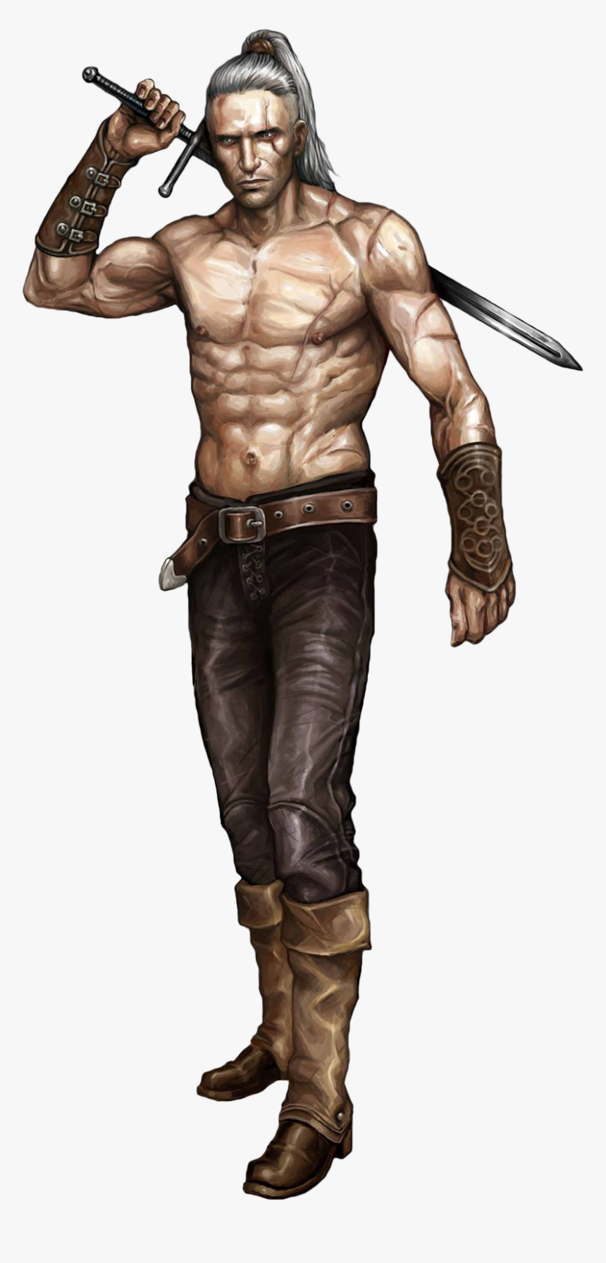 Witcher Wiki - Barechested, HD Png Download, Free Download