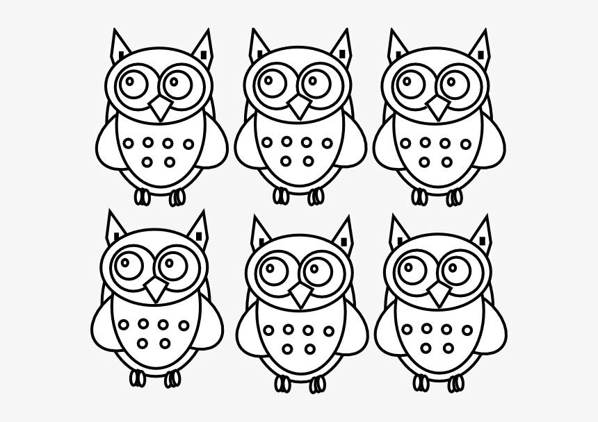 Owls Clipart Coloring, HD Png Download, Free Download