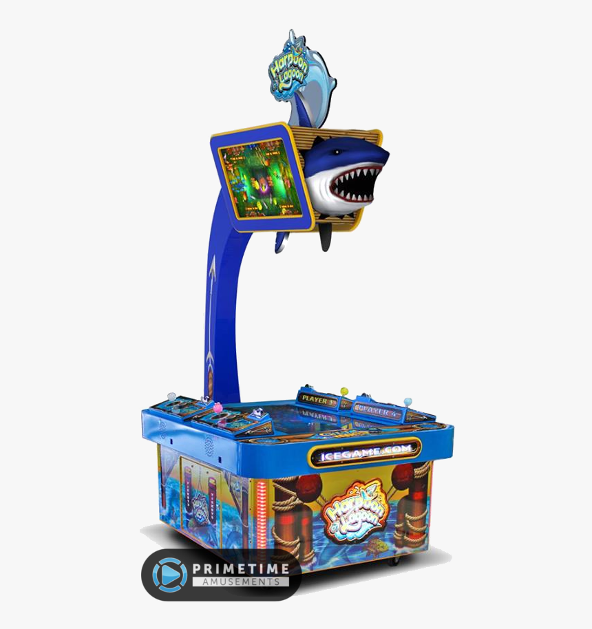 Harpoon Lagoon Deluxe Video Redemption Arcade Machine - Catch The Shark Arcade Game, HD Png Download, Free Download