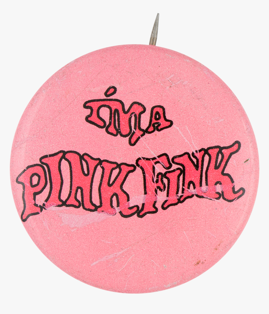 I"m A Pink Fink Slurpee Advertising Button Museum - Cross-stitch, HD Png Download, Free Download